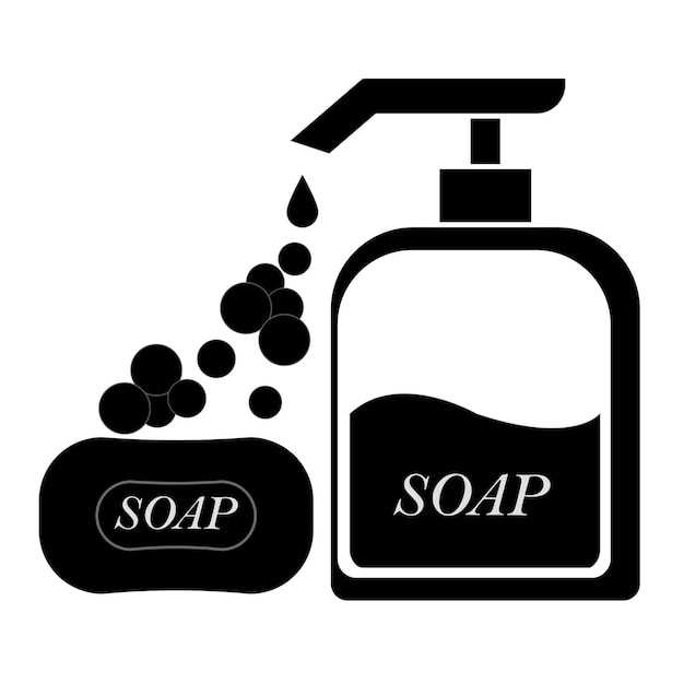 Plantilla de diseño de vector de logotipo de icono de jabón