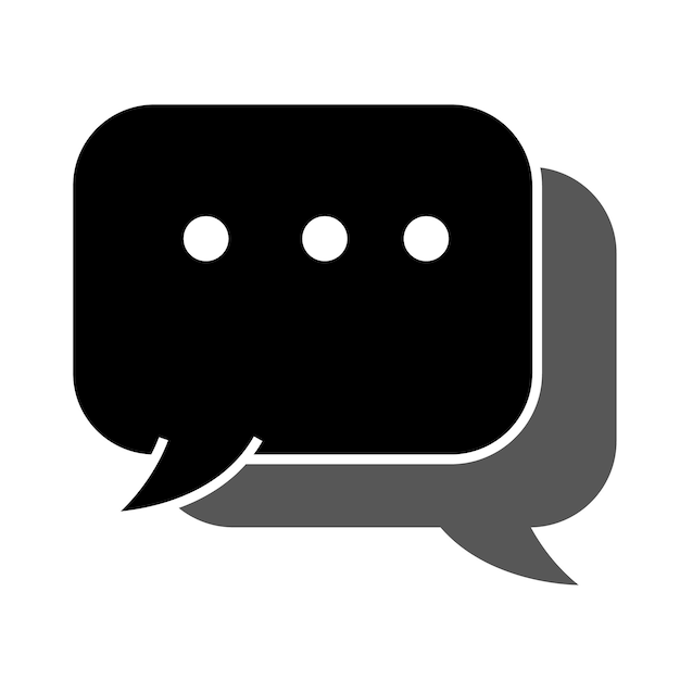 Plantilla de diseño de vector de logotipo de icono de mensaje