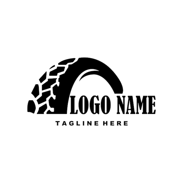 Plantilla de diseño de vector de logotipo de icono de neumáticos de coche