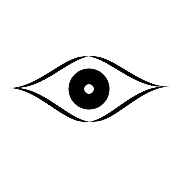 Plantilla de diseño de vector de logotipo de icono de ojo