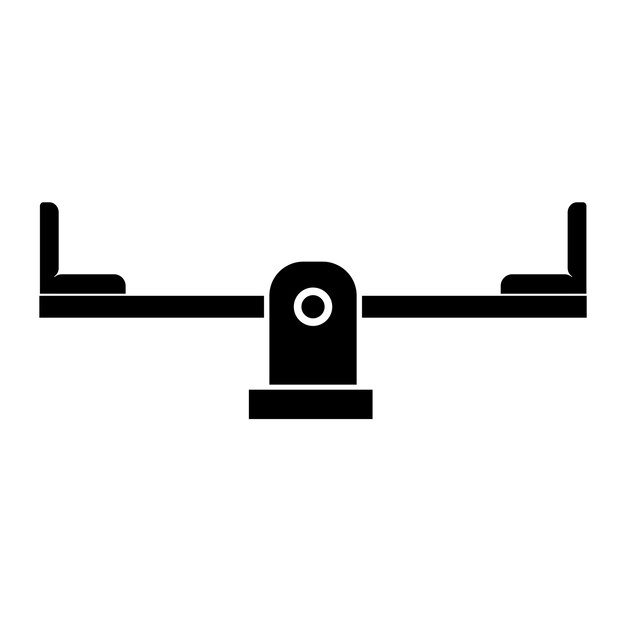 Plantilla de diseño de vector de logotipo de icono de oscilación de equilibrio