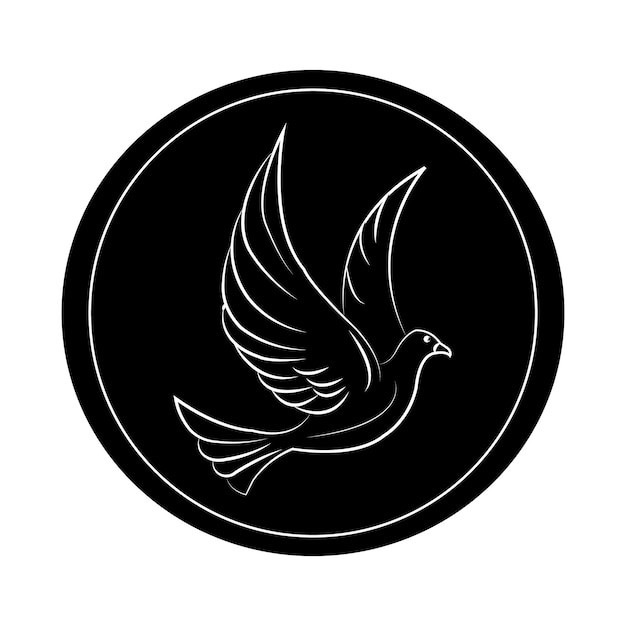 Plantilla de diseño de vector de logotipo de icono de pájaro