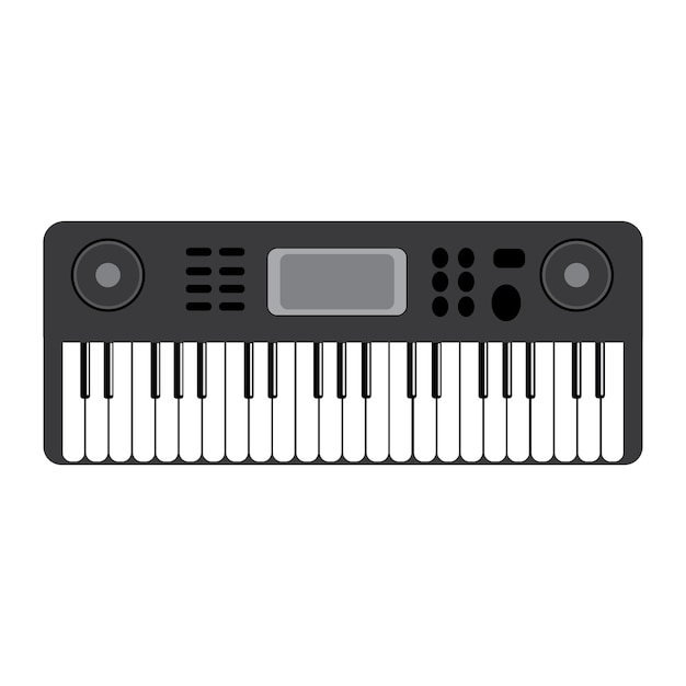 Plantilla de diseño de vector de logotipo de icono de piano