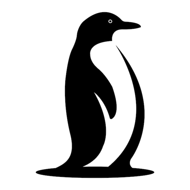 Plantilla de diseño de vector de logotipo de icono de pingüino