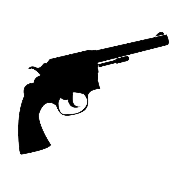 Plantilla de diseño de vector de logotipo de icono de pistola