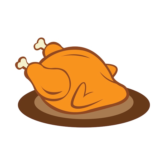 Plantilla de diseño de vector de logotipo de icono de pollo