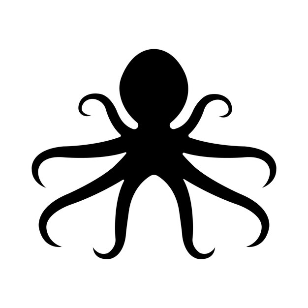 Plantilla de diseño de vector de logotipo de icono de pulpo