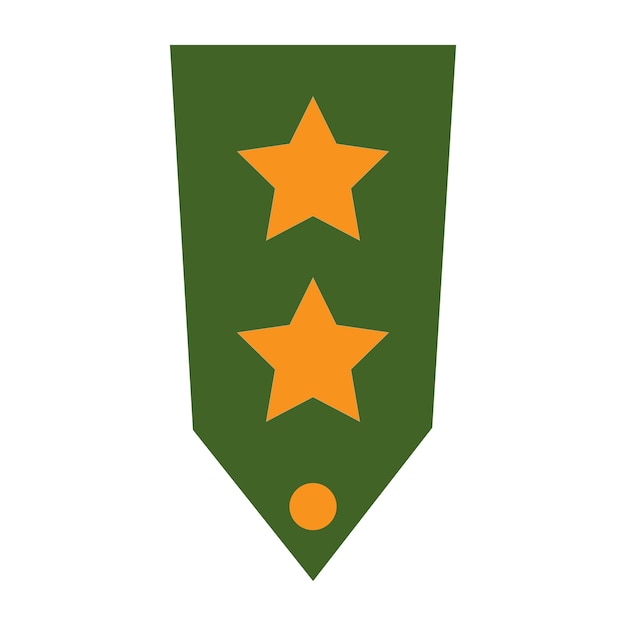 plantilla de diseño de vector de logotipo de icono de rango militar