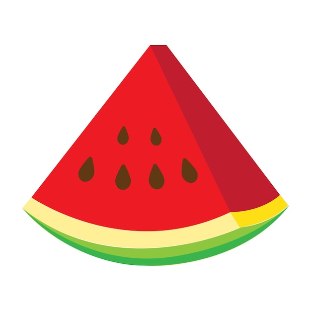 Plantilla de diseño de vector de logotipo de icono de sandía