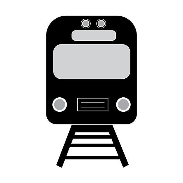 Plantilla de diseño de vector de logotipo de icono de tren
