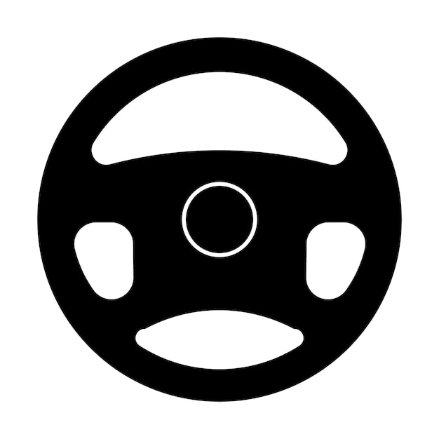 Plantilla de diseño de vector de logotipo de icono de volante