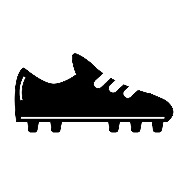 Plantilla de diseño de vector de logotipo de icono de zapatos de fútbol