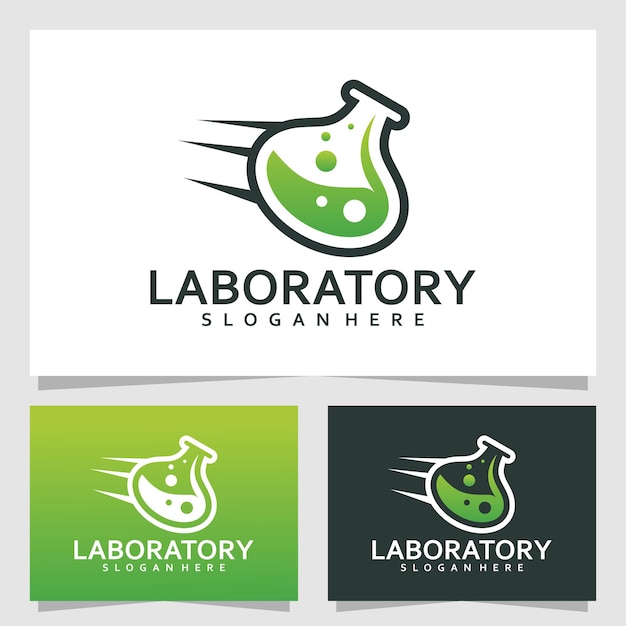 Plantilla de diseño de vector de logotipo de laboratorio