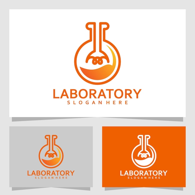 Plantilla de diseño de vector de logotipo de laboratorio