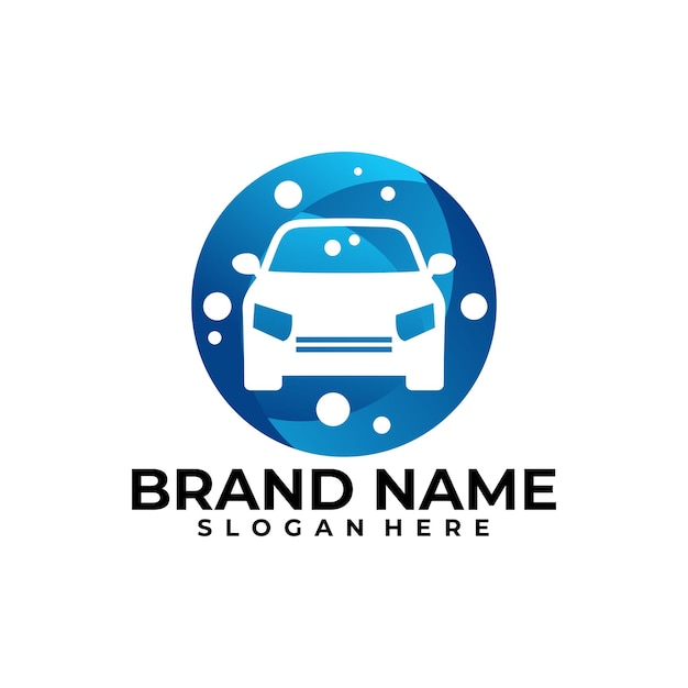 Plantilla de diseño de vector de logotipo de lavado de coches