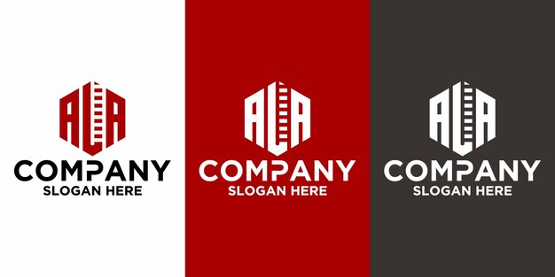 Plantilla de diseño de vector de logotipo de letra inicial ALA
