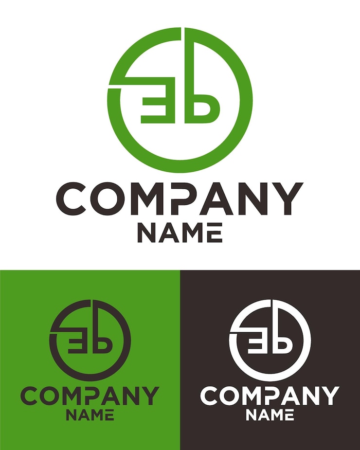 Vector plantilla de diseño de vector de logotipo de letra inicial eb
