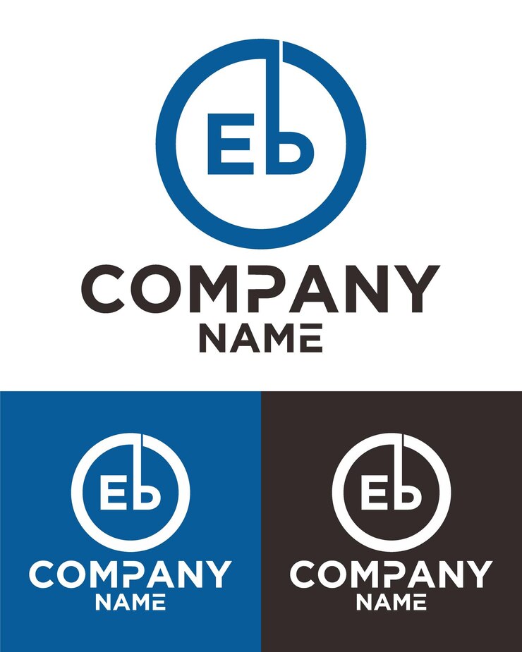 Vector plantilla de diseño de vector de logotipo de letra inicial eb