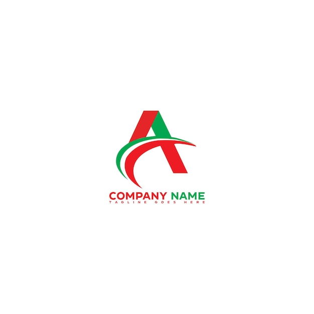 Plantilla de diseño de vector de logotipo de letra inicial A