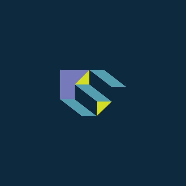 Plantilla de diseño de vector de logotipo de letra S de escalera