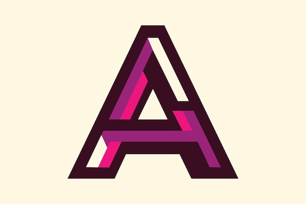 Plantilla de diseño de vector de logotipo de letra A