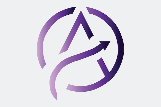 Plantilla de diseño de vector de logotipo de letra A