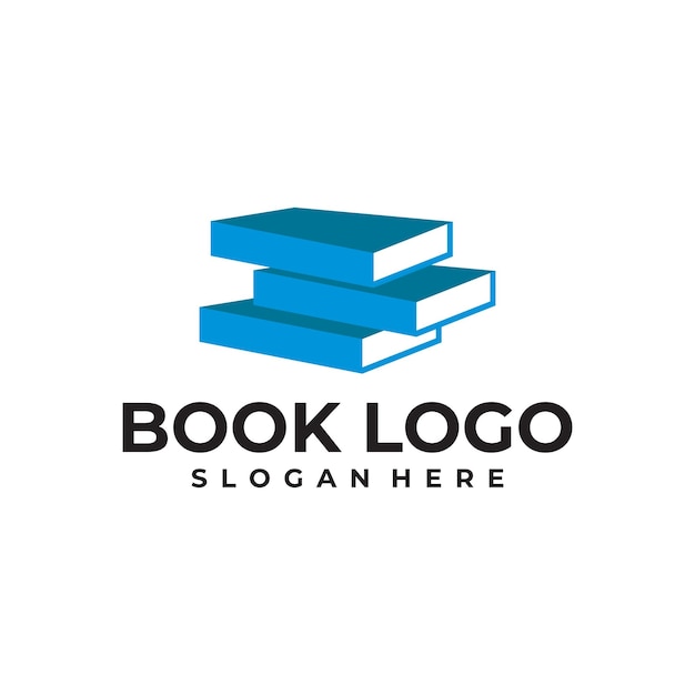 Plantilla de diseño de vector de logotipo de libro