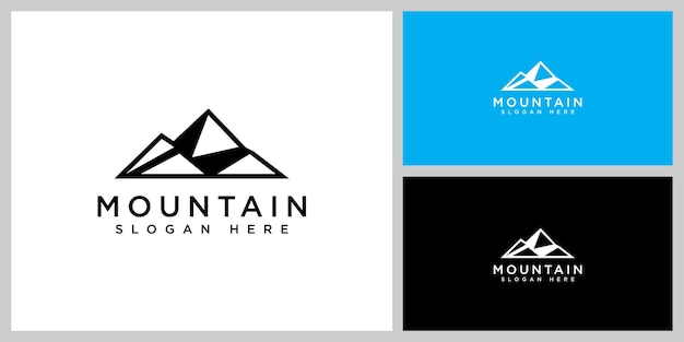 Plantilla de diseño de vector de logotipo de montaña