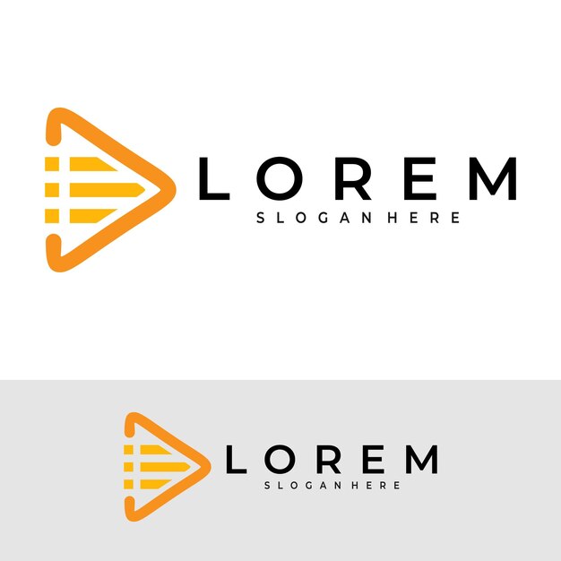 Plantilla de diseño de vector de logotipo de música