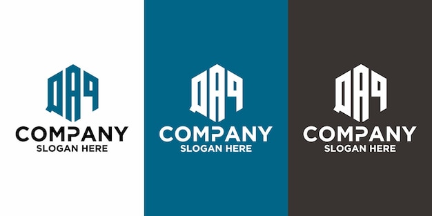Plantilla de diseño de vector de logotipo QAP de letra inicial