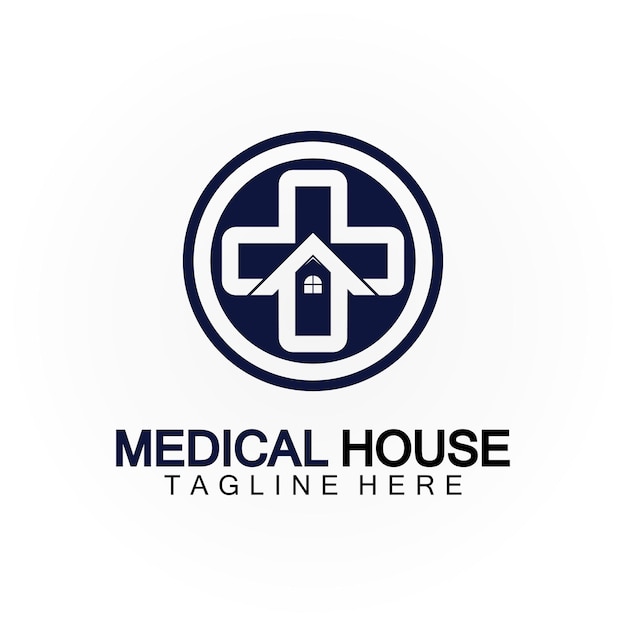 Plantilla de diseño de vector de logotipo de salud de casa médica