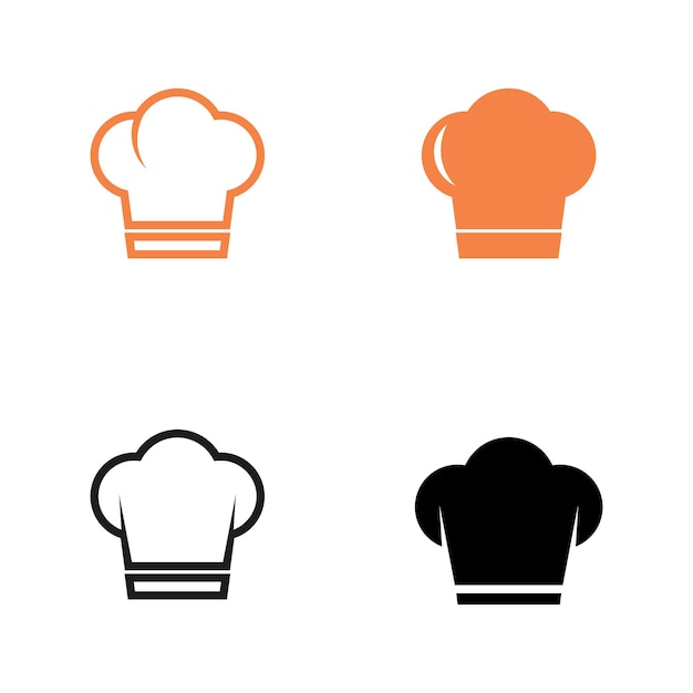 Plantilla de diseño de vector de logotipo de sombrero de chef