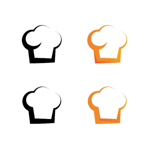 Plantilla de diseño de vector de logotipo de sombrero de chef