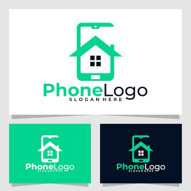 Plantilla de diseño de vector de logotipo de teléfono