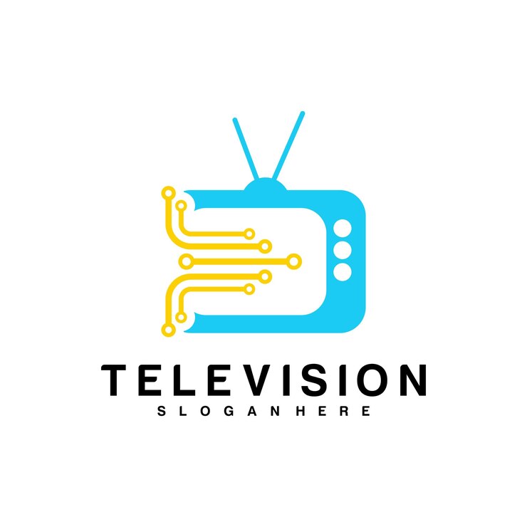 Vector plantilla de diseño de vector de logotipo de televisión