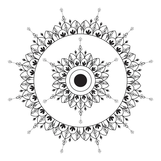 plantilla de diseño de vector de mandala gratuita