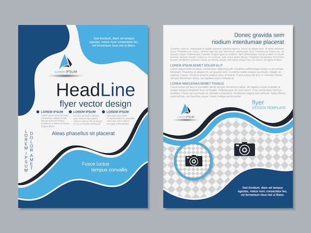 Plantilla de diseño de vector de volante de negocios moderno