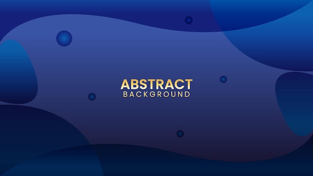 Plantilla de diseño de vectores de fondo azul abstracto