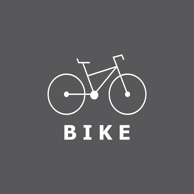 Plantilla de diseño de vectores de iconos de bicicletas