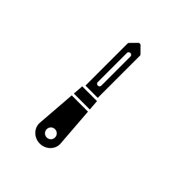 Plantilla de diseño de vectores de iconos de pelador