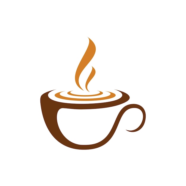 Plantilla de diseño de vectores de logotipo de café superior