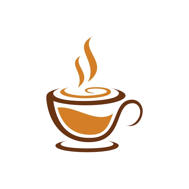 Plantilla de diseño de vectores de logotipo de cafetería