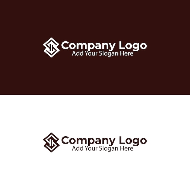 Plantilla de diseño de vectores de logotipo de empresa moderna