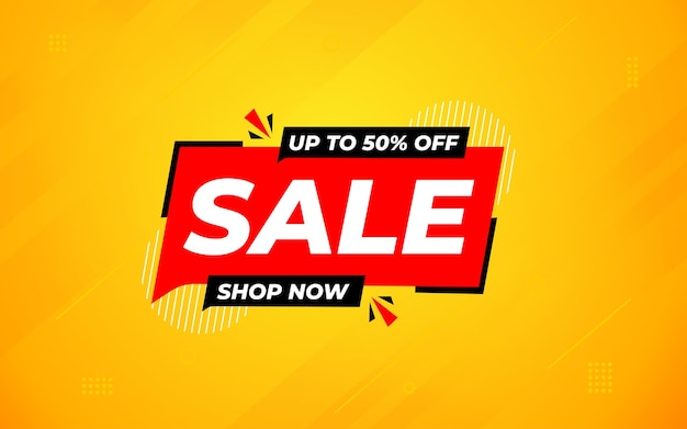 Plantilla de diseño vectorial de banner de venta Ilustración de oferta especial etiqueta de venta oferta de venta pancarta de venta plantilla de descuento para promoción de marketing tienda minorista tienda en línea o sitio web