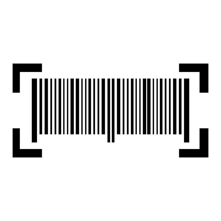 Vector plantilla de diseño vectorial de códigos de barras del icono del logotipo