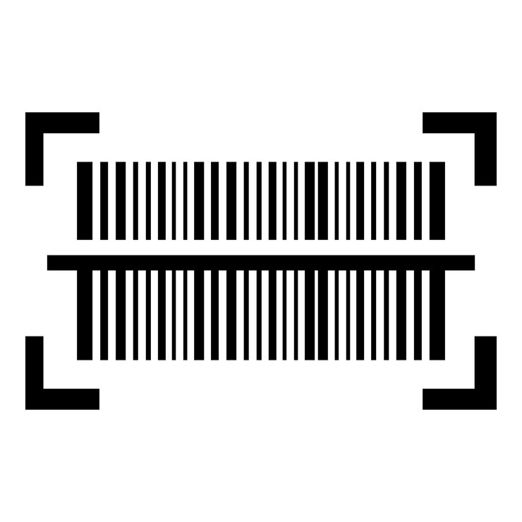 Vector plantilla de diseño vectorial de códigos de barras del icono del logotipo
