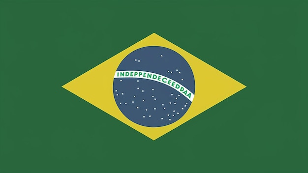 plantilla de diseño vectorial del Día de la Independencia de Brasil Ilustración de diseño plano