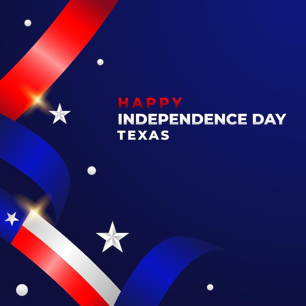 Vector plantilla de diseño vectorial del día de la independencia de texas