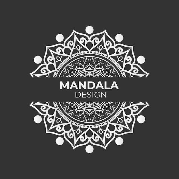 Plantilla de diseño vectorial de diseño creativo de Mandala