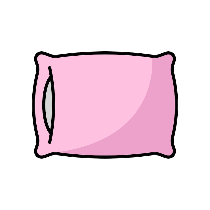 Vector plantilla de diseño vectorial de icona de almohada simple y limpia